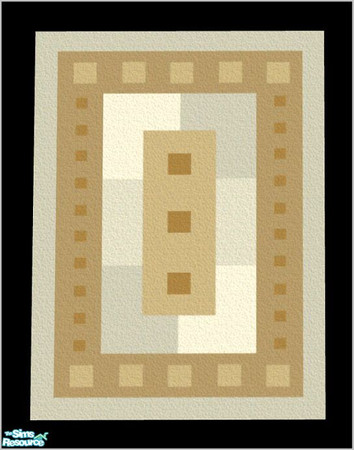 Sims 2 — NK PI Geometric Rugs - Pale Green by MoMama — A nice geometric rug in Pale Green.