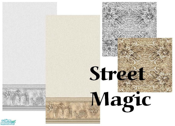 Sims 2 — Street Magic by Lorah — Beige, grey.