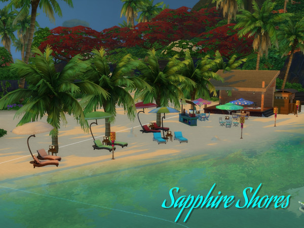 Sims 4 — Sapphie Shores by Alex_Harris — There's no better place to spend the day at the beach at than Sapphire Shores!