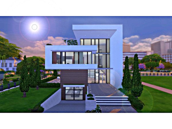 Sims 4 — Modern City House - 5BR/4BA  by RayanStar2 — This one took too long, the sims 4 really doesn't take well to