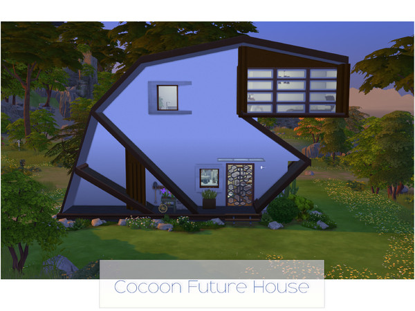 Sims 4 — Cocoon Future House - No CC by MOISESRIZO1 — Cocoon Future House - No CC - No Cheats - Only Get Together and Get