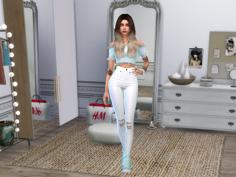 Phòng của cô gái sẽ trở nên tuyệt vời hơn với Sims Resource - CAS Background - White girls room. Với hình nền trắng tinh tế này, bạn có thể thiết kế phòng trang trí theo phong cách của mình mà không lo bị phân tâm.