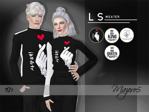 Sims 3 — L Sweater Male by Mazero5 — Couple Clothes - Also available for FEMALE Available for YA/A Recolorable Channels