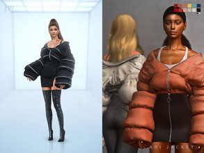 Sims 4 — Ari Jacket - Accesory by jwofles-sims — this is a jacket inspired by the one in the FW19 collection from AREA,