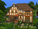 Sims 4 — Lakeside Haven (no CC) by Suanin — A charming and cozy two bedroom Tudor situated in the heart of the Windenburg