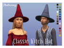 Sims 4 — Classic Witch Hat by Philosimy — This classic witch hat is an absolute must have for your magical sims!