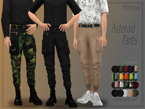 Sims 4 — Trillyke - Asteroid Pants by Trillyke — Techwear inspired cargo pants. Most swatches come with the extra