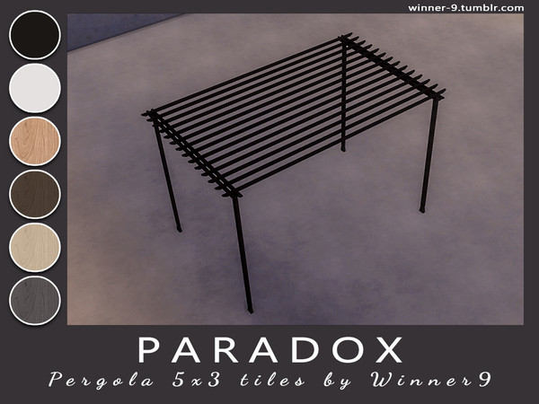 Sims 4 — Paradox Pergola 5x3 tiles by Winner9 — Pergola 5x3 tiles from my outdoor set Paradox, you can find it easy in