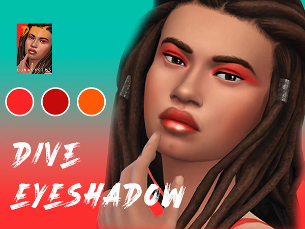 Sims 4 — Dive Eyeshadow by lunasysims — Inspired by iKON's single, &amp;quot;Dive,&amp;quot; this passionate
