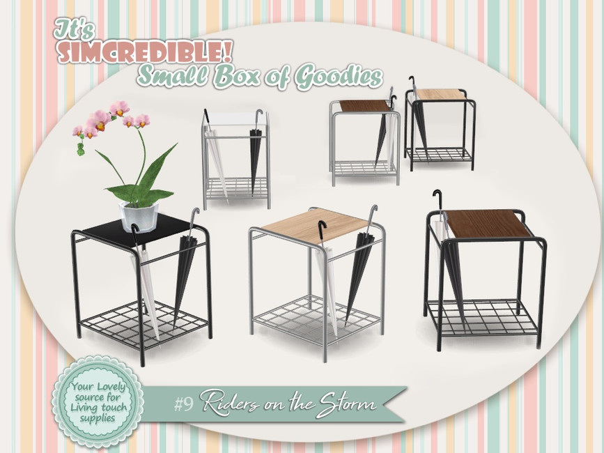 The Sims Resource Riders on the storm Umbrella Rack 8 REQUIRES