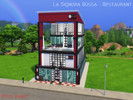 Sims 4 — La Signora Rossa [No CC] by ErisVane — La Signora Rossa gives its patrons a fresh, modern take on fine dining.