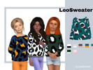 Sims 4 — SweaterLeo by Iam_Simmeer — Sweater for female children, with 7 coloring options. A recolor from a mesh of the
