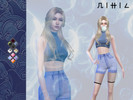 Sims 4 — Bubbles Top by _NIHIL_ — Top in 11 colors HQ compatible