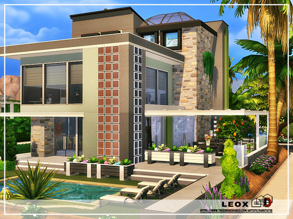 Sims 4 — Leox by Danuta720 — Modernity and luxury - that's how you can define this house. Your Sims will love it. The