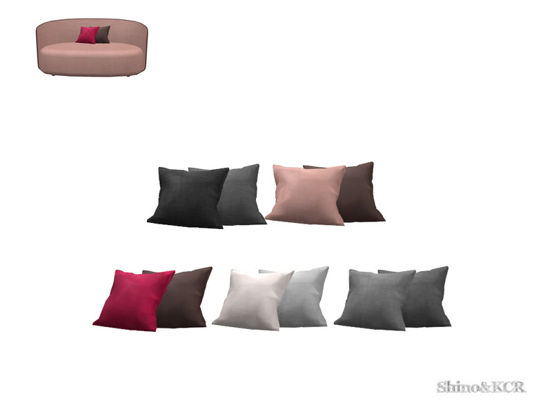 ShinoKCR's Living Christine - Pillows Loveseat, Living Chair