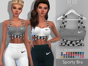 Sims 4 — Nike Sporty Bra 897666 by Pinkzombiecupcakes — -Nike Sporty Bra available in 30 swatches. -T/YA/A/E -CAS