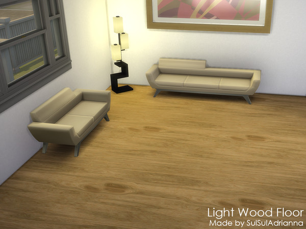 Sims 4 — Light Wood Floor by SulSulAdrianna — A simple light colored wood floor. I hope you enjoy :)