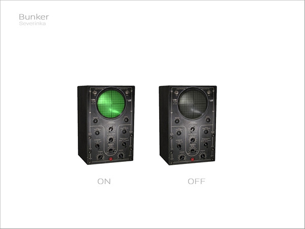 Sims 4 — [Bunker] - oscilloscope by Severinka_ — Oscilloscope From the set 'Bunker' Build / Buy category: Decor /