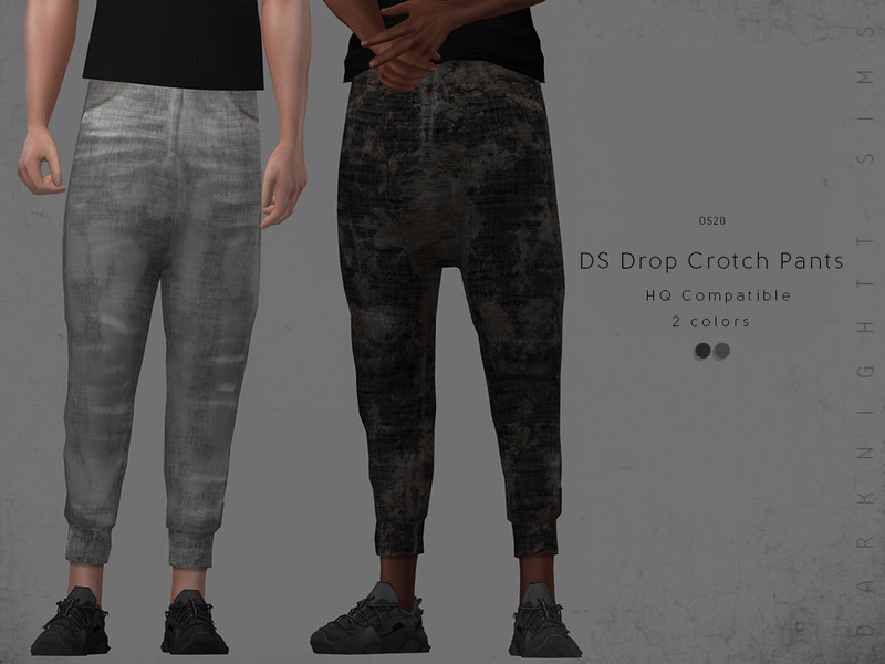 The Sims Resource - DS Drop Crotch Pants