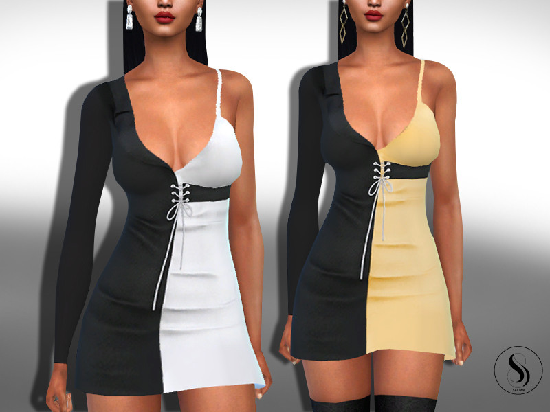Sims 4 The Sims Resource | Female One Shoulder Formal Dresses by TSR Creator