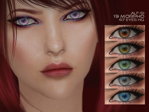 Sims 4 — Morpho - Eyes 19 HQ by Alf-si — - face paint category; - toddler + ; - 67 colors; - HQ compatible; - custom
