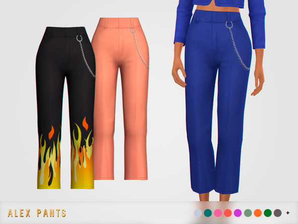 Sims 4 — [pixelette] Alex Pants by pixelette — - New mesh / EA mesh edit - BGC - All LODs - 48 swatches - Disallowed for