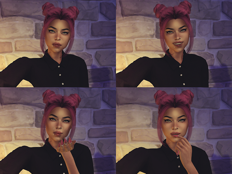 The Sims Resource - Soulmate Selfie Pose Pack - Set 4