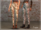 Sims 4 — Apocalypse Elin Pants by laupipi2 — Here is one of my items for the theme! 10 Swatches