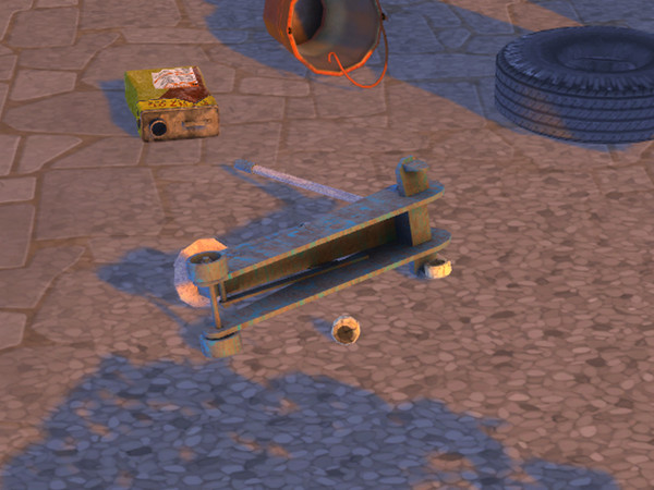 Sims 4 — Broken Car Jack by Cyclonesue — An Apocalyptic themed version of the car jack from my GARAGE series in several