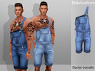 Sims 4 — Belaloallure_Danial overalls by belal19972 — Short denim overalls for your sims , enjoy :) 