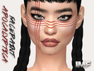 Sims 4 — IMF Apocalyptica Facepaint N.02 by IzzieMcFire — - Stand alone item with thumbnail - 8 colors - All ages and