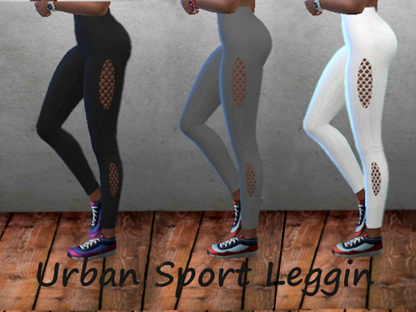 Sims 4 — Urban-Sport-Legging - Discover University needed by Iczis — Recolor. Botton. Three swatches