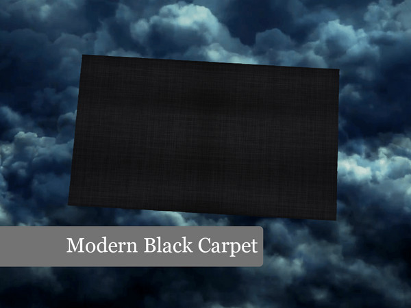 Sims 4 — Modern Black Carpet by janek04 — Modern Black Carpet from Marble Series by JB!