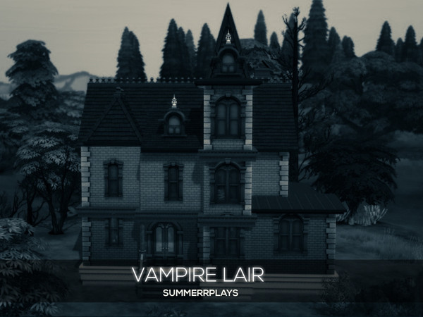 Sims 4 — Lair by Summerr_Plays — When witches go riding and tiny black cats are seen. The moon laughs and whispers, it's