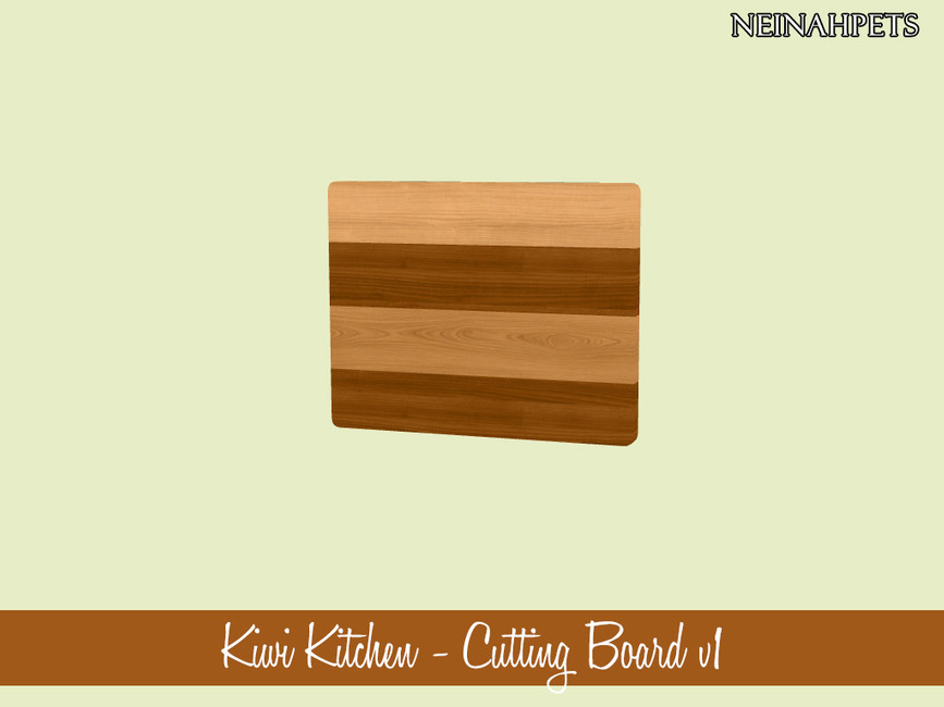 The Sims Resource Kiwi Kitchen Decor Cutting Board v1