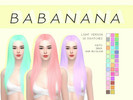 Sims 4 — [ B A B A N A N A ] ANTO - INNA HAIR RECOLOUR LIGHT VERSION by B_A_B_A_N_A_N_A — [ B A B A N A N A ] ANTO - INNA