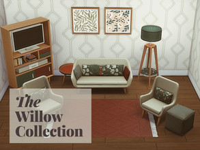 Sims 4 — The Willow Collection-REQUIRES TINY LIVING by greyzonesims — The Willow Collection is a living room set of cozy