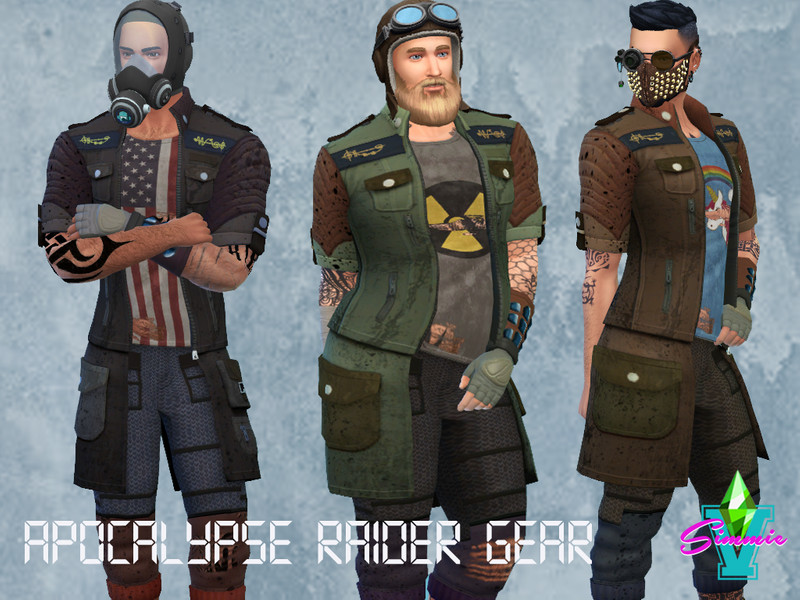 The Sims Resource - SimmieV Apocalypse Raider Gear