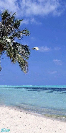 Sims 2 — Beach mural wall: part 1 by sometimes — 