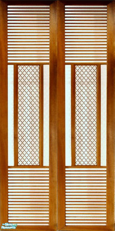 Sims 2 — Transom Shoji wall panel by skinflin — true to style japanese wall panel.trsaa
