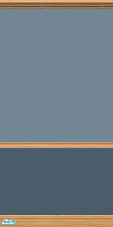 Sims 2 — NK PI Simple 2-Tone Paint - Steel Blue by MoMama — A simple two-tone painted wall in Steel Blue. Credits to