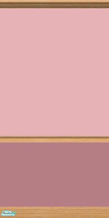 Sims 2 — NK PI Simple 2-Tone Paint - Dusty Pink by MoMama — A simple two-tone painted wall in Dusty Pink. Credits to