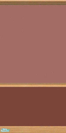 Sims 2 — NK PI Simple 2-Tone Paint - Dark Rose by MoMama — A simple two-tone painted wall in Dark Rose. Credits to Maxis