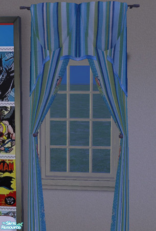Sims 2 — *Little Mister* Boys Bedroom-Curtains by RockinRobin — Part of the *Little Mister* bedroom set. 