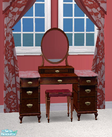 Sims 2 — Penelope Bedroom Set - Vanity Top by RockinRobin — Part of the Penelope Bedroom Set. This is for the custom