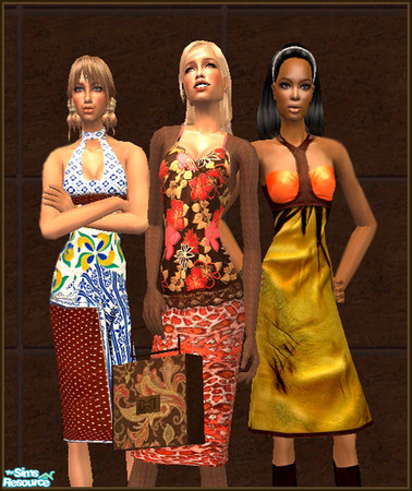 Sims 2 — Devastare Fall 2007 Fashion by DDCItalia — The first set of the Fall 2006 line. These fashions are hand crafted