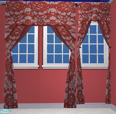 Sims 2 — Penelope Bedroom Set - Curtains by RockinRobin — Part of the Penelope Bedroom Set. With this texture, you can