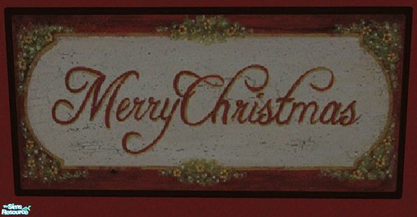 Sims 2 — Merry Christmas Painting by RhondaBlonda — Find under the Nova Jazz painting.