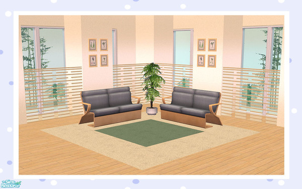 Sims 2 — Double Line (Part Glass) Half Length by Creative Sim — Is it a room divider? Is it a fence?...It can be either!
