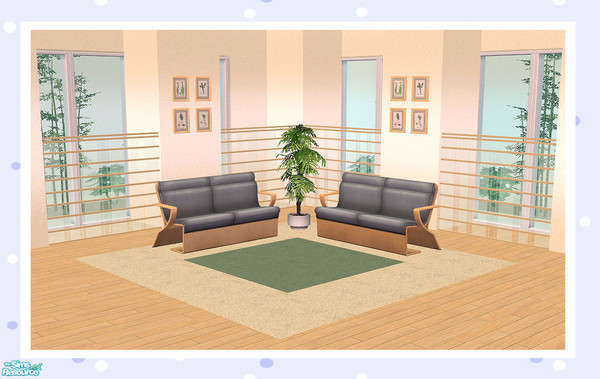 Sims 2 — Long Block (Part Glass) Half Length by Creative Sim — Is it a room divider? Is it a fence?...It can be either! A